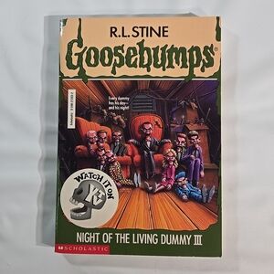 Scholastic Goosebumps Night of the Living Dummy III - Green Cover